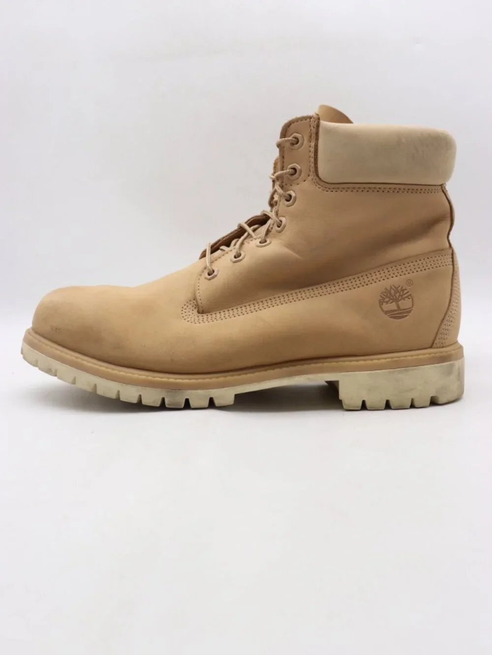 Timberland 6 Inch Boot Men's Size 12 M Tan Leather Premium Boots Waterproof
